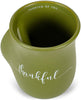 Dickson 18996 Lighthouse Christian Products Thankful For You Chalet Green 14 Ounce Ceramic Handwarme
