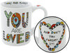 Enesco 4035247 Our Name is Mud “You Are Loved” Porcelain Mug, 16 oz.