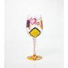 Enesco  GLS11-5530R  Lolita Birthday Girl Artisan Painted Wine Glass 15 oz.