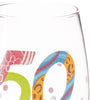 Enesco GLS11-5534D Lolita “50 is Just a Number” Hand-painted Artisan Wine Glass, 15 oz.
