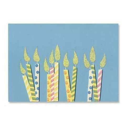 Papyrus Glitter Candles Birthday Card