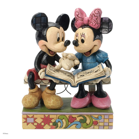 Enesco 4037500  85th Anniversary Mickey and Minnie Mouse Stone Resin , 6.5�