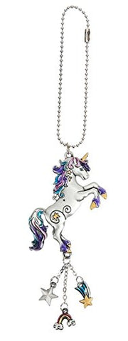 Ganz ER46659 Car Charm Colorful Unicorn with Dangles
