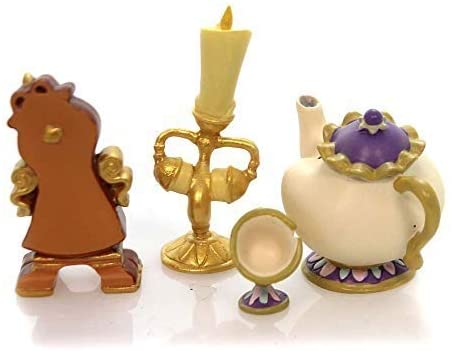 Enesco 4060076 Jim Shore Disney Beauty and The Beast Enchanted Objects Set, Multicolor