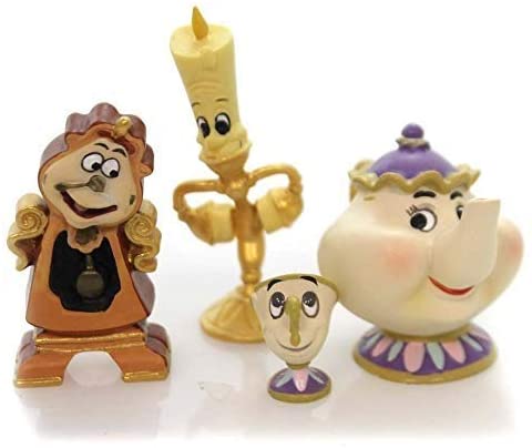 Enesco 4060076 Jim Shore Disney Beauty and The Beast Enchanted Objects Set, Multicolor