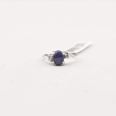 R. S. Covenant 4175 Women's SS Star Saphire Ring SZ 6