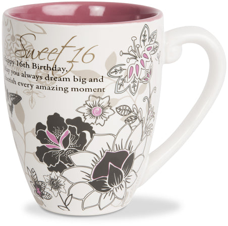 Pavilion 66352 Sweet 16 Coffee Mug, 20 oz
