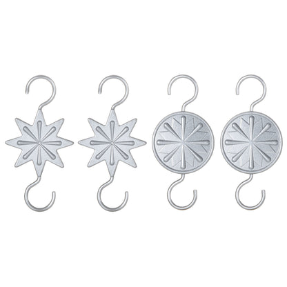 Hallmark QSB6192 Miniature Star Metal Ornament Hooks, (Pack of 4)