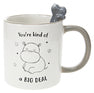 Pavilion Gift 45631 You're Kind Of A Big Deal-Hippo Gray 17oz Dolomite Coffee Cup Mug