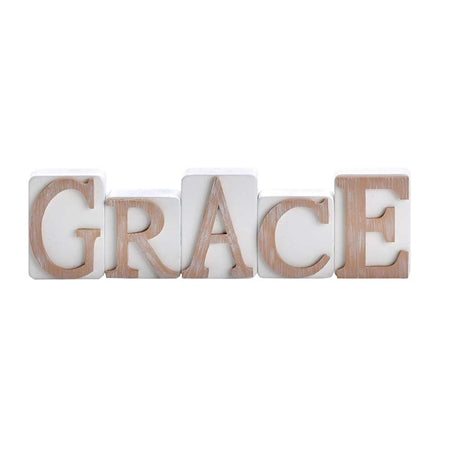 Dicksons Tabletop Word Block Set - Grace