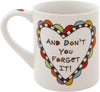 Enesco 4035247 Our Name is Mud “You Are Loved” Porcelain Mug, 16 oz.