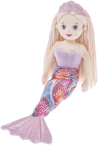 Ganz H14076 Shimmer Cove 18 inch Plush Stuffed Mermaid Doll - Shelly