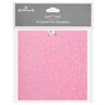 Pink Sparkle Square Gift Tag With Ribbon
