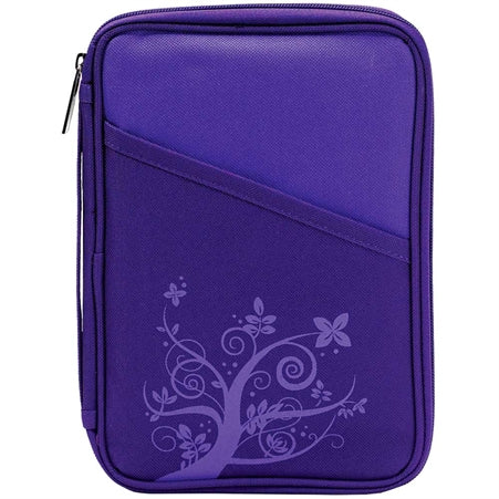Dicksons Royal Purple Reinforced Polyester Bible Cover Case with Handle, Thinline