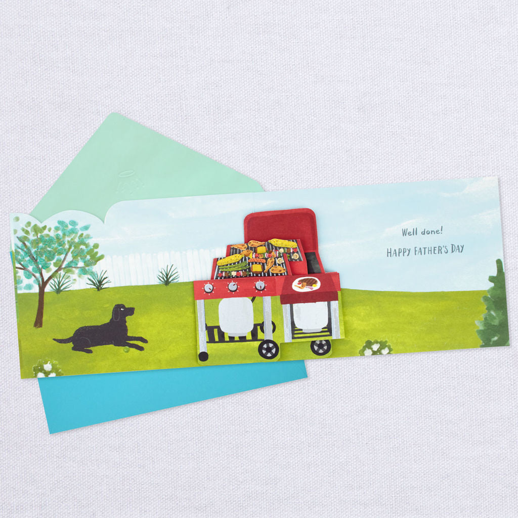 Hallmark Paper Wonder Well Done Grilling Pop Up Father's Day Card