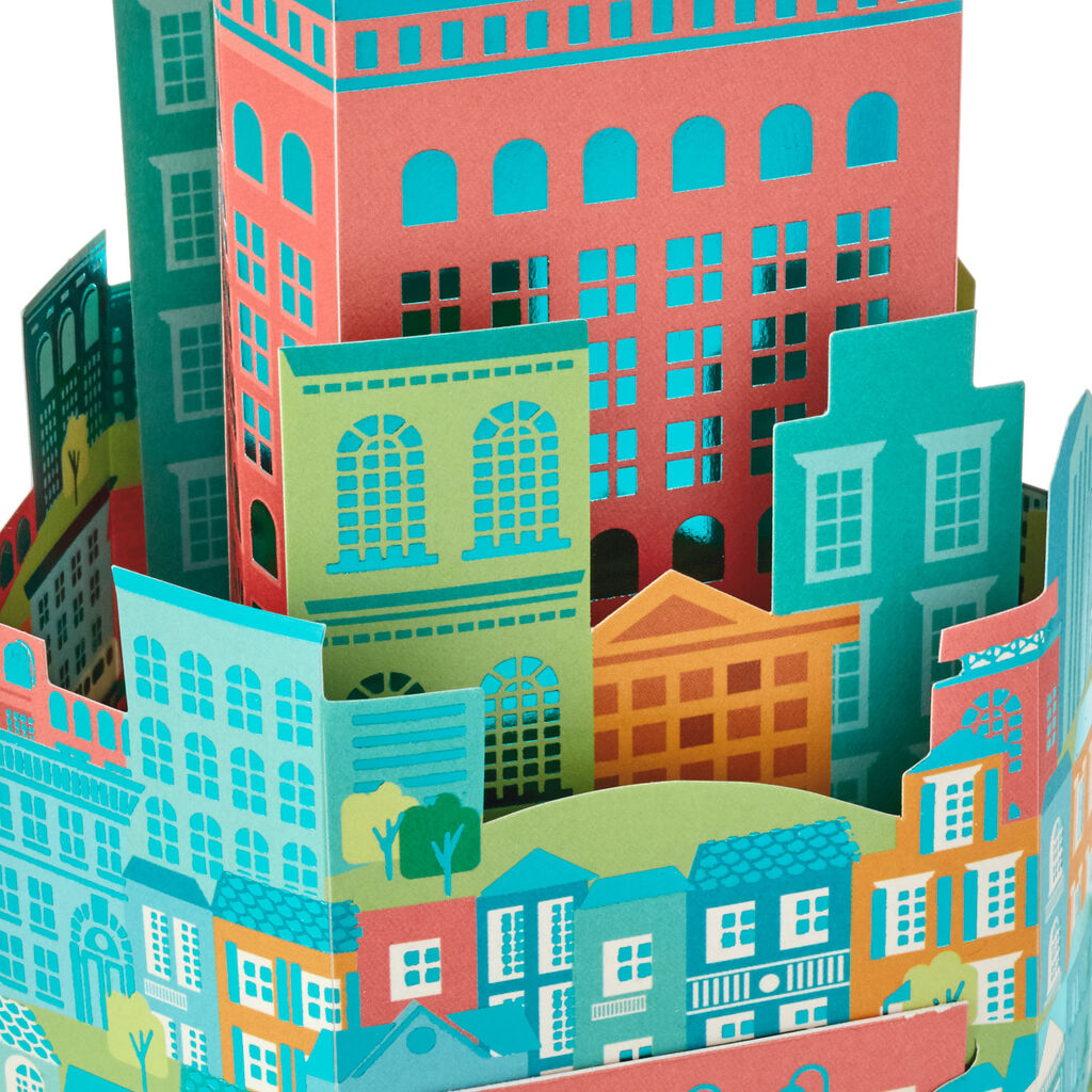 Hallmark Paper Wonder Love You City Scene 3D Pop Up Love Card