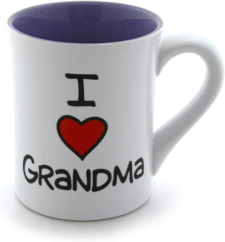 Enesco 4026595 Our Name is Mud I Heart Grandma Stoneware Mug, 16 oz.