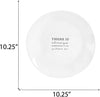 Dickson  PLATEM-1 Always Something Grateful For Black 10.25 inch Melamine Decorative Serving Platter