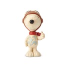 Enesco 6001295 Jim Shore Peanuts Snoopy Flying Ace Miniature 3 Inch, Multicolor