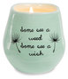 Pavilion  77111 Plain Dandelion Weed Some See a Wish Green Ceramic Soy Serenity Scented Candle