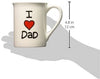 Enesco 4026594 Our Name is Mud “I Heart Dad” Stoneware Mug, 16 oz.