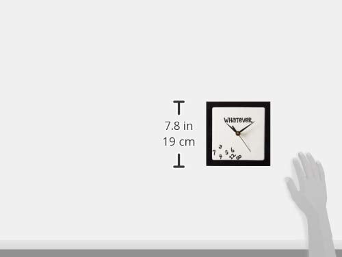 Enesco 10320 Whatever. Scrambled Numbers Always Late 7.5 x 7.5 Inch Square Hanging Wall Clock