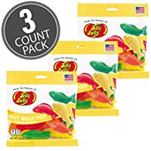 Jelly Belly Gourmet Fish - 2.8oz - Fresh Product - Fruit Flavored Candy (3 Pack)