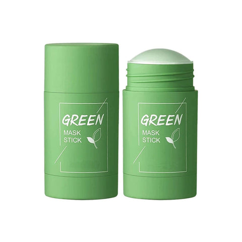 2PCS Green Tea Mask Stick for Face, Face Moisturizes Oil Control, Deep Clean Pore, Improves Skin