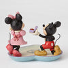 Enesco 4055436 Mickey & Minnie Mouse a Magical Moment Ring Dish, 5.125 Inch, Multicolor