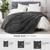Elegear Fleece Throw Blanket, Super Soft with Innovative Weaving Process Lightweight 50"x60" Gray