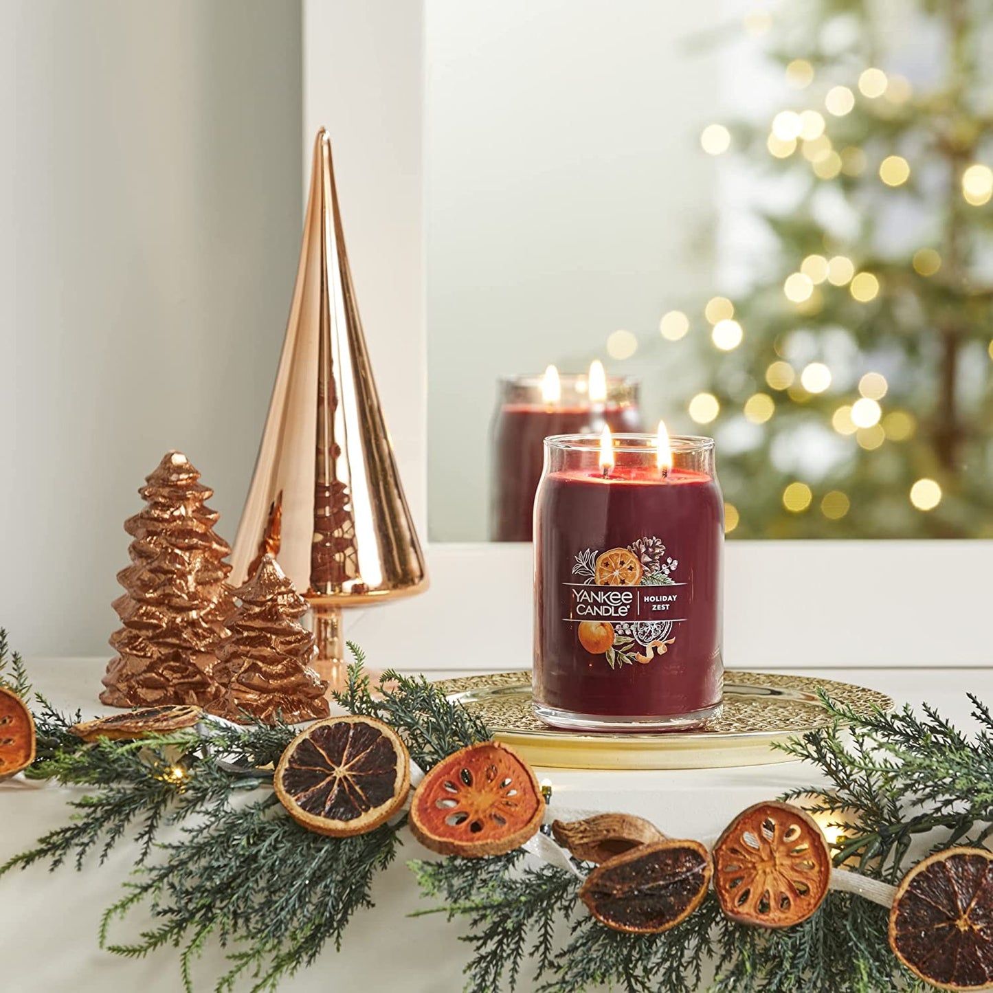 Yankee Candle 1629994 Holiday Zest Scented, Signature Large Jar 2-Wick Candle