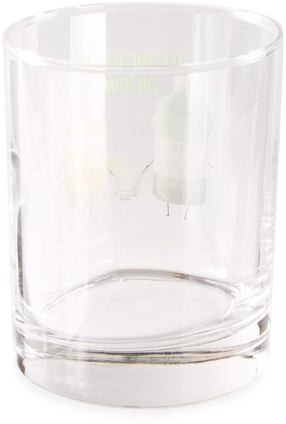 Pavilion 74871 Pavilion-Let The Party Be Gin-11 oz Low Ball 11 oz Rocks Glass, Green