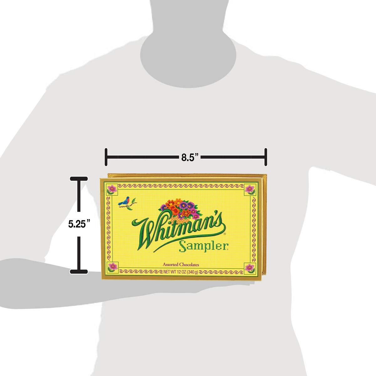 Russell Stover 7012AV Whitman's Sampler Assorted Chocolates, 12 oz. Box
