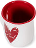 Dickson 18964 So Loved Red Heart 14 Ounce Ceramic Handwarmer Mug