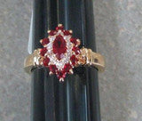 R. S. Covenant IMIT RUBY/CZ Ring SIZE 7