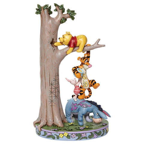 Enesco 6008072 Jim Shore Disney Traditions Pooh and Friends Stacked Tree Figurine