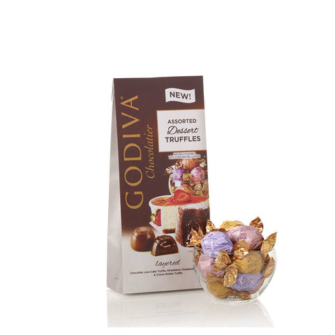 Godiva 8150 Chocolatier Assorted Chocolate Truffles Gift Box, 12-Pieces, 4.2 Ounce