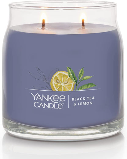 Yankee Candle 1630012 Black Tea & Lemon Signature Medium Jar Candle