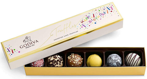 Godiva 14241 Chocolatier Birthday Truffles Assorted Chocolate Gift Box