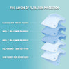 30PCS Plane Face Mask For Kids 5 Layers of Breathable Filter Protection Mask with Elastic Earloop