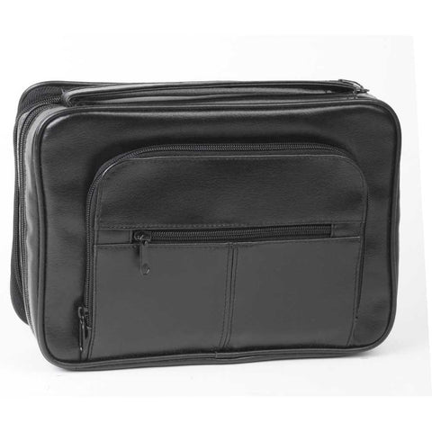 Dicksons 9006L Large Black Leather Like Reinforced Bible Cover Case with Handle and Stationary