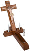 Roman Dropship 40184 Sick Call Resin Wall Crucifix with Candles and Mini Bottle 4-Piece Set 8.5 x 14