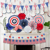 25PCS 4th of July Decorations Party Supplies, Red White and Blue Party Décor, Outdoor/Indoor
