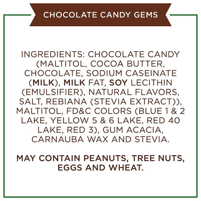 Russell Stover 10000033 Sugar Free Candy Coated Chocolate Gems, 7.5 oz. bag