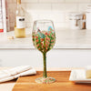 Enesco 4053099 Lolita Dragonfly Summer Artisan Painted Wine Glass Gift