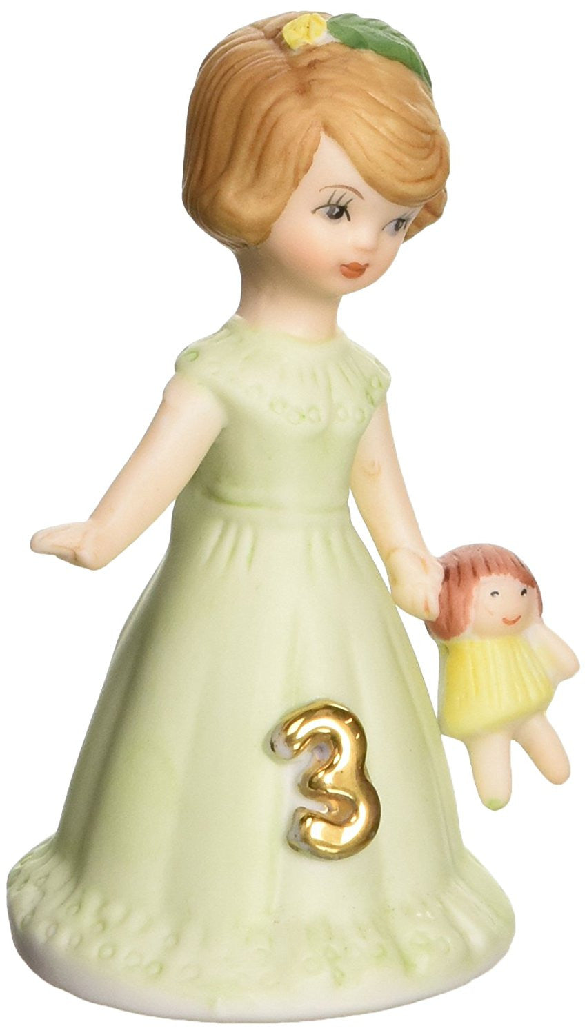 Enesco E9527 Growing Up Girls Age 3 Brunette