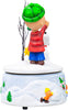 Roman Dropship 13208 Charlie Brown and Snoopy Snowy White Glitter 7 x 5 Resin Holiday Musical