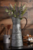 Design Imports Z02277 Galvanized Metal Farmhouse Rustic Flower Vase Watering Can