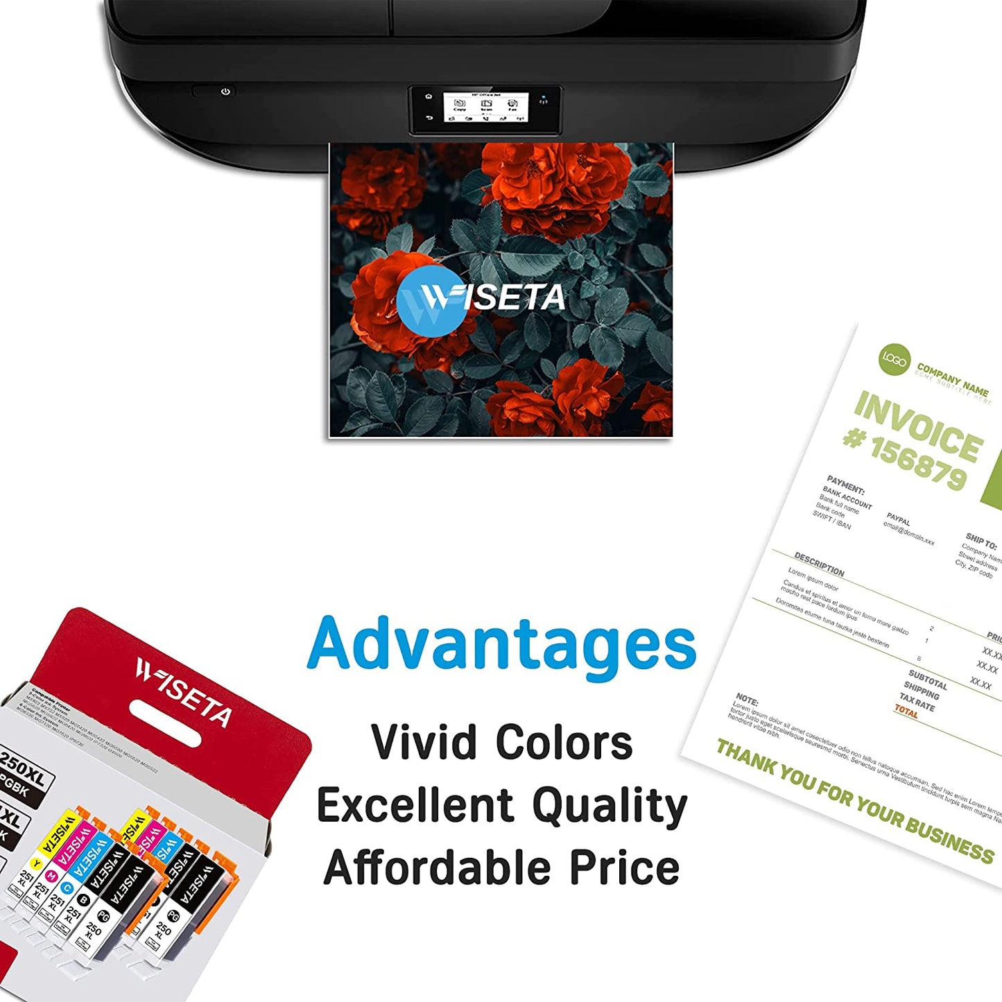 Compatible Replacement for Canon PGI250 XL & CLI251 XL Combo Pack Printer Ink Cartridges