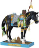 Enesco 6002977 Trail of Painted Ponies “War Magic, Stone Resin 7.8 Inches, Multicolor